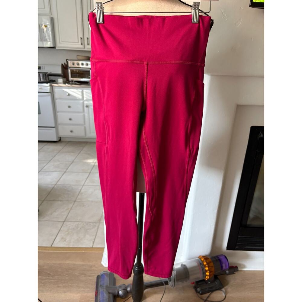 Lululemon Align High Rise Pant with Pockets 25" Pockets Berry Rumble Size 8 - Picture 5 of 8